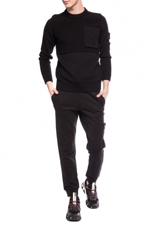 Sweater with removable compass patch, zdjęcie 2 Sweater with removable compass patch od Stone Island